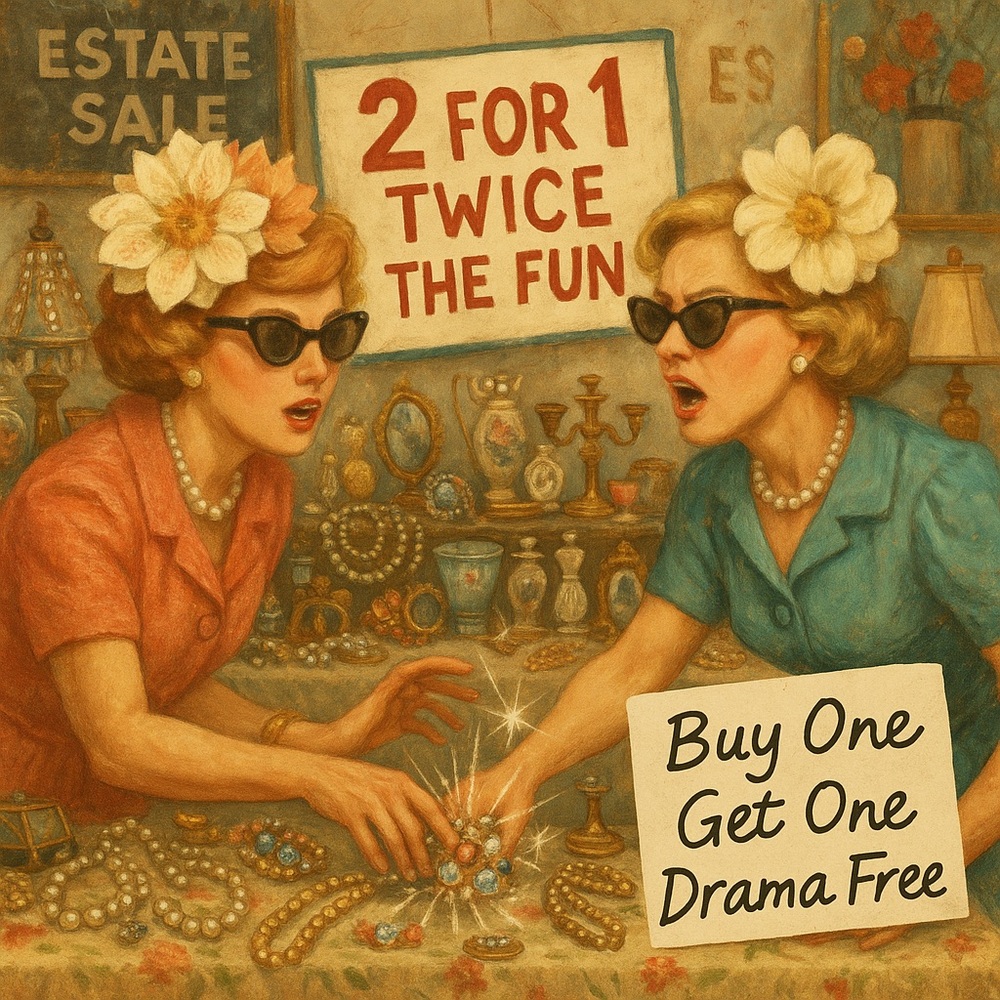 Twice The Fun BOGO Show with @allfrillssparkl Thursday July 17 7:30pm CST